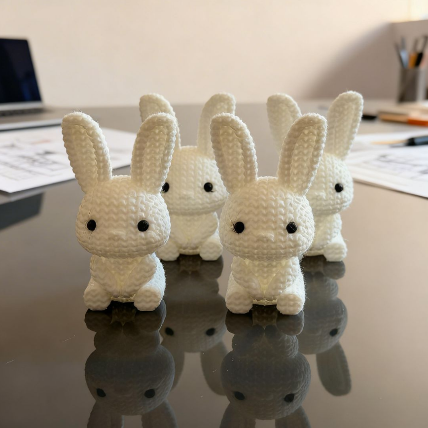 Souvenir Conejito Estilo Crochet - Infinity Lab 3D